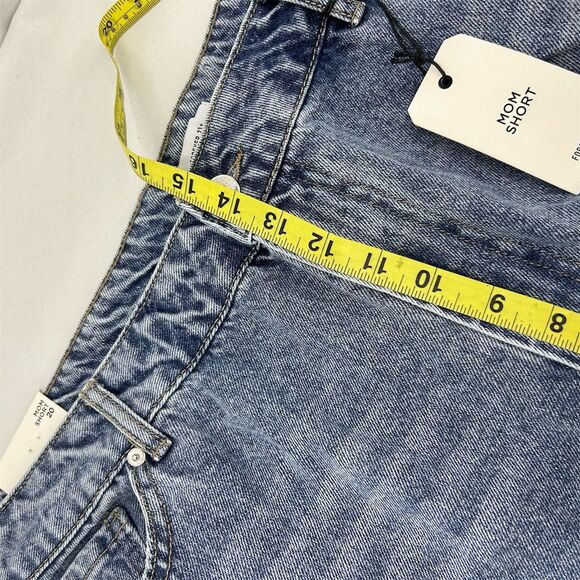 FOREVER 21 Women's High Rise Denim Shorts Distressed Frayed Hem Size 20 NWT - Picture 8 of 12